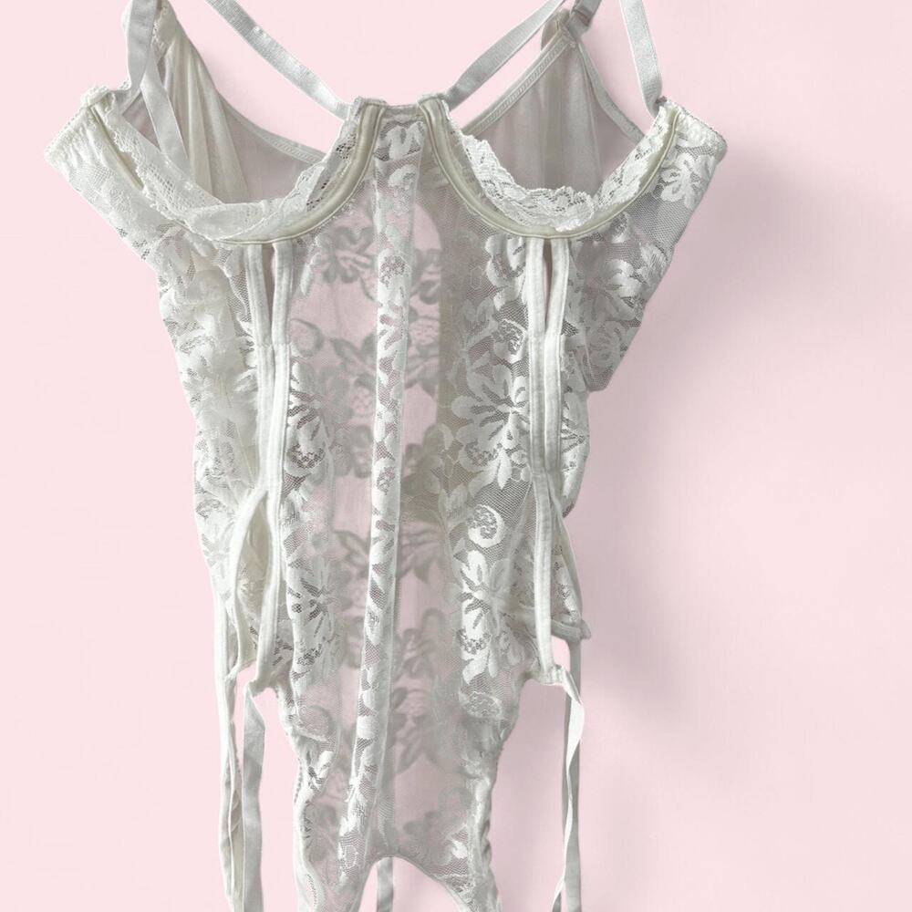 Ohlala cheri white lace lingerie